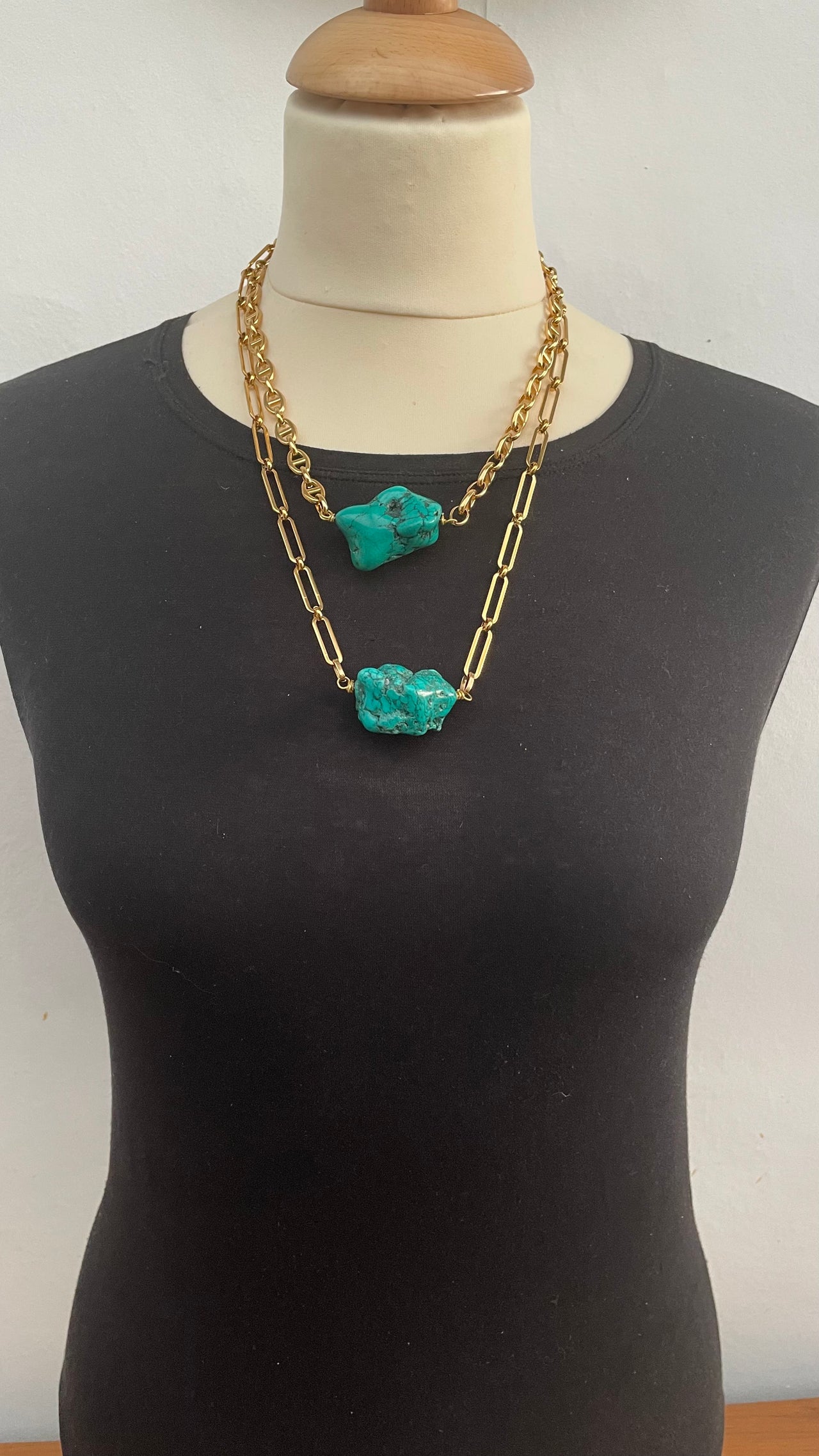 Ras de cou turquoise - Collection Précieuse