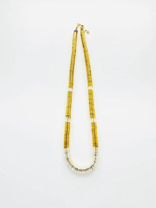 Collier Lou Small Bicolore Doré