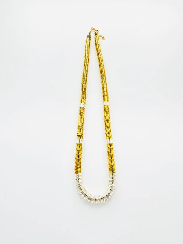 Collier Lou Small Bicolore Doré
