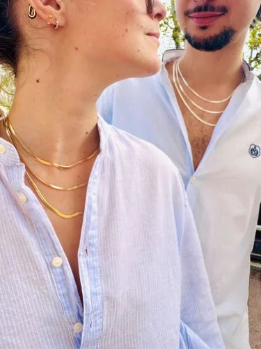 Collier GABY Doré pour ELLE