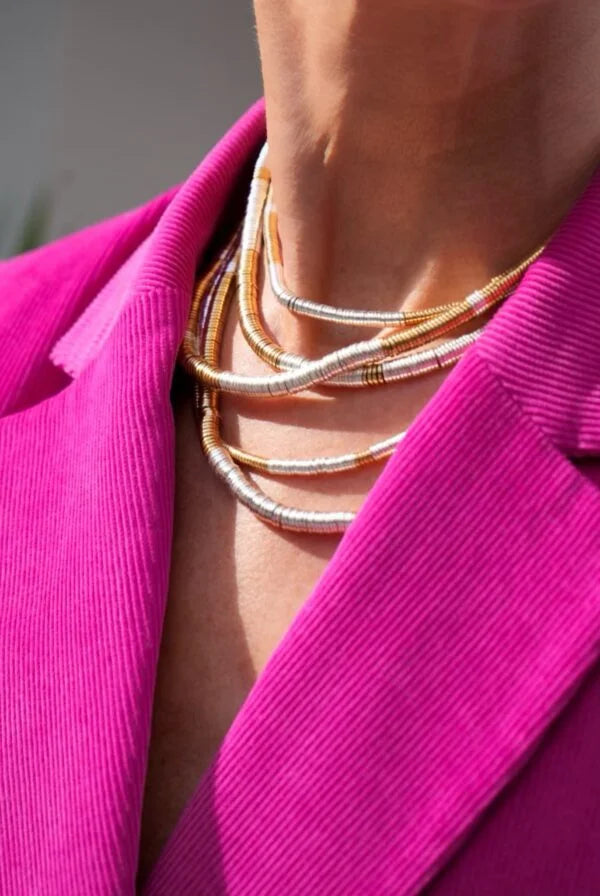Collier Lou Small Bicolore Doré