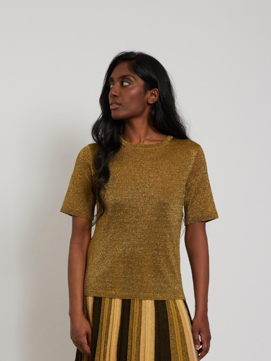 Top en viscose Gala - Or chiné
