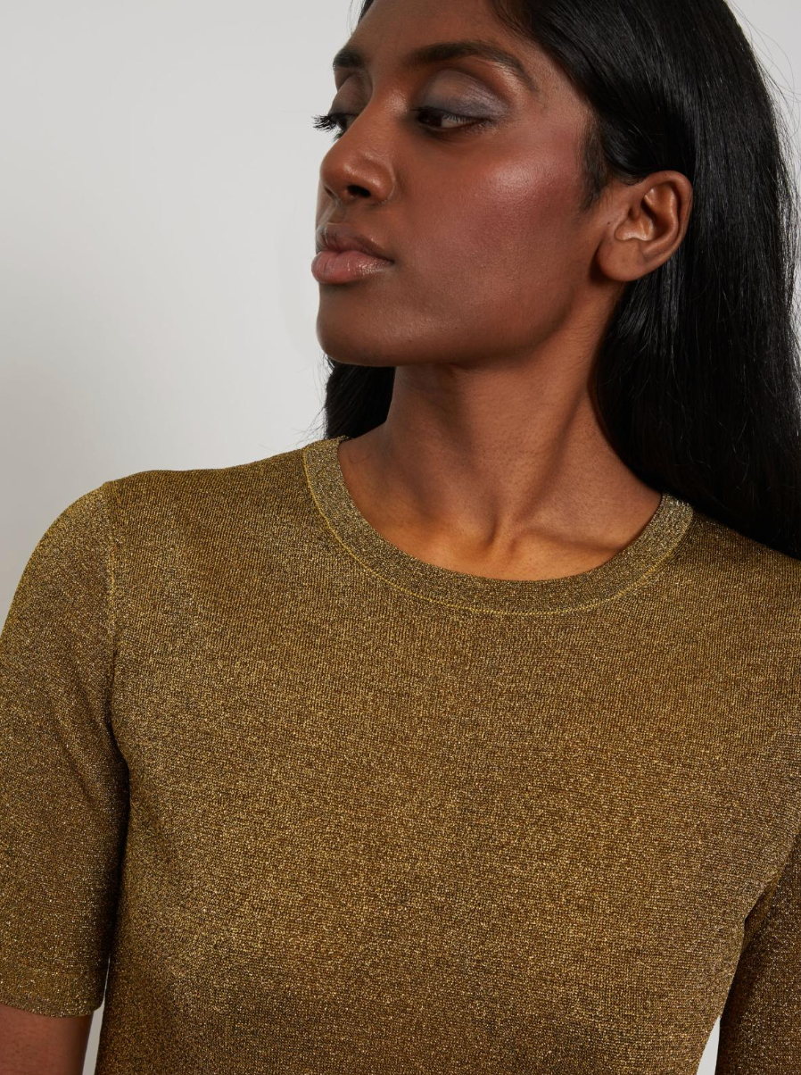 Top en viscose Gala - Or chiné