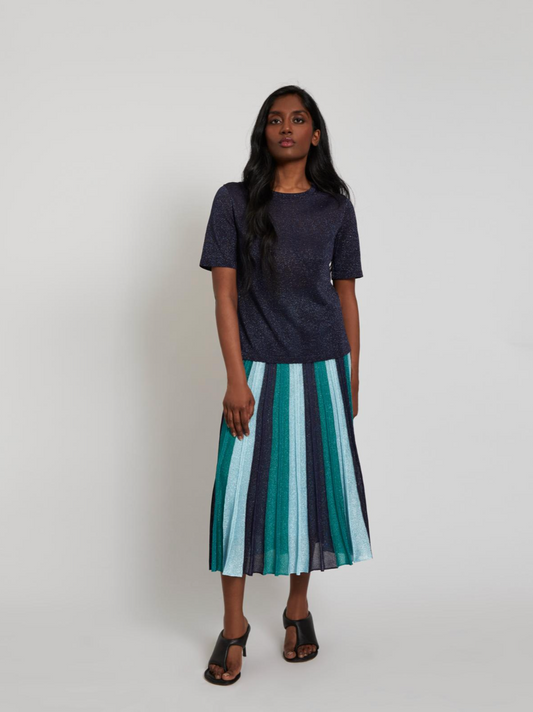 Top en viscose Gala - Bleu nuit
