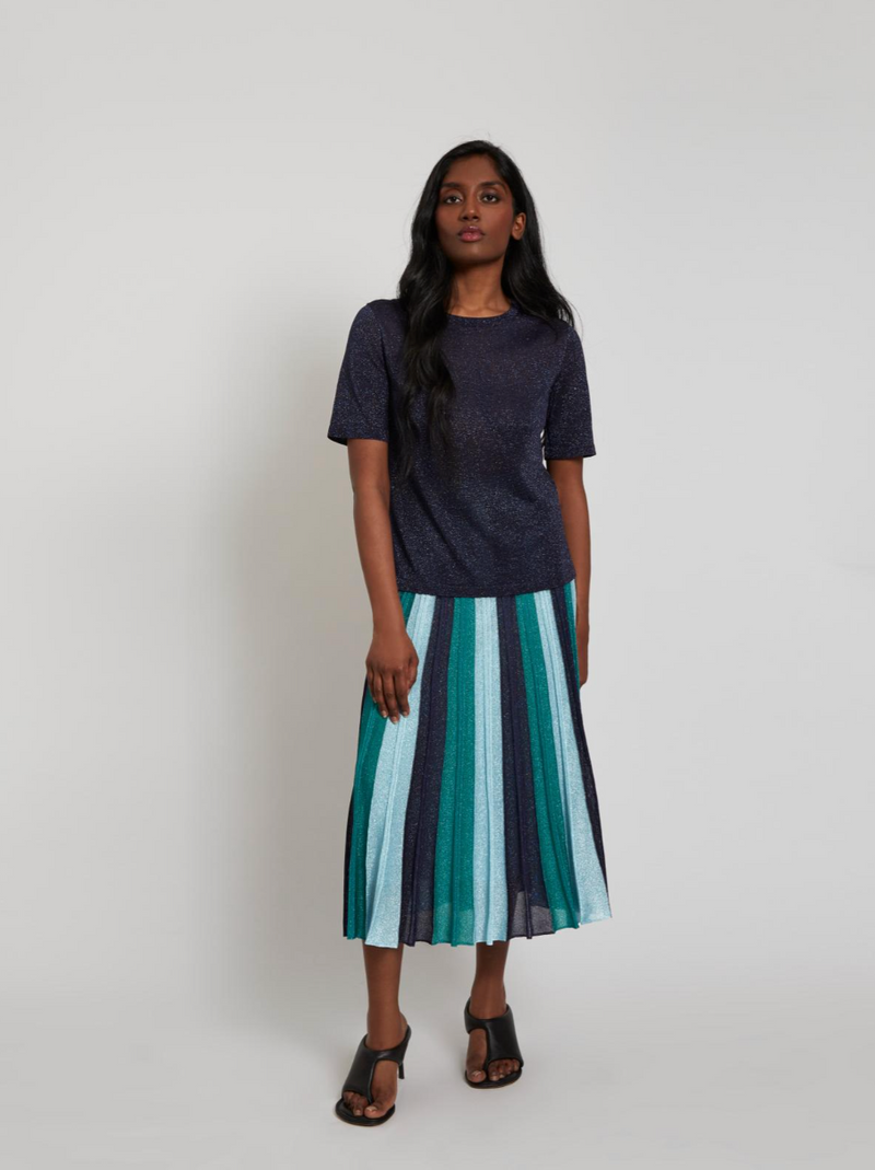Top en viscose Gala - Bleu nuit