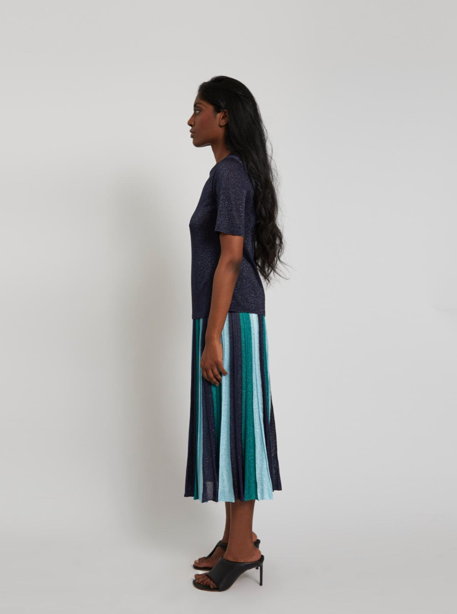Top en viscose Gala - Bleu nuit