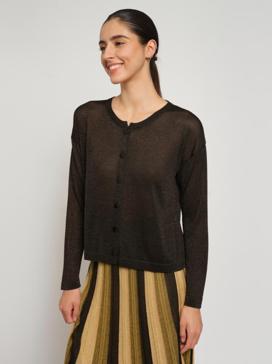 Cardigan en viscose Gala - Marron foncé