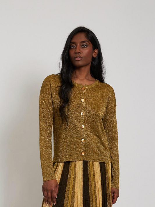 Cardigan en viscose Gala - Or chiné