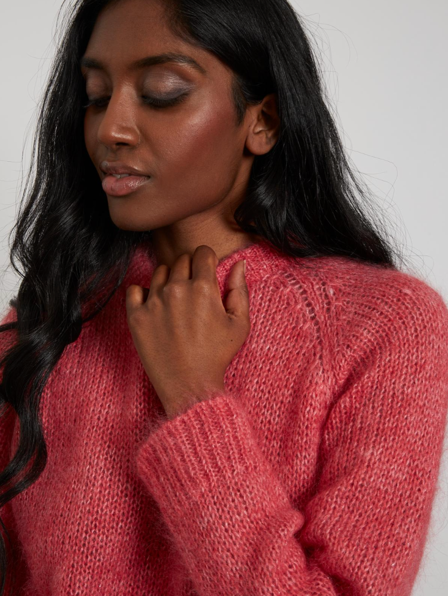 Pull en Mohair Boréales | Fraise