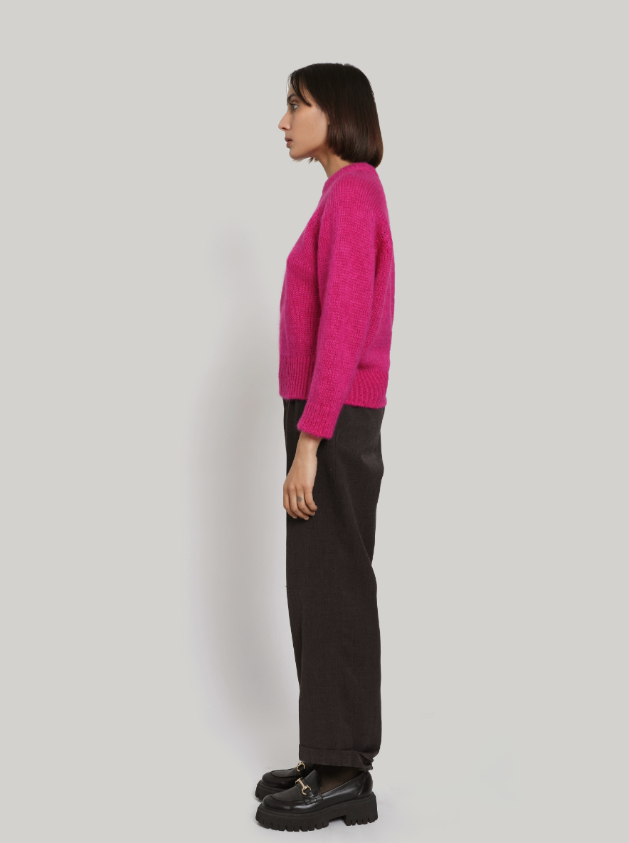 Pull en Mohair Boréales | Fuchsia