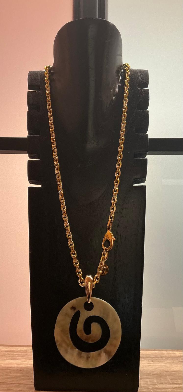 Collier corne spirale x AFRICA