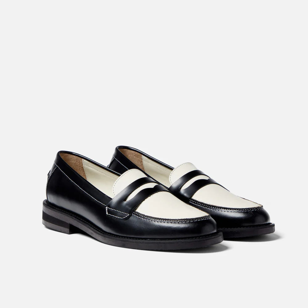 Mocassins Wilde Black & White