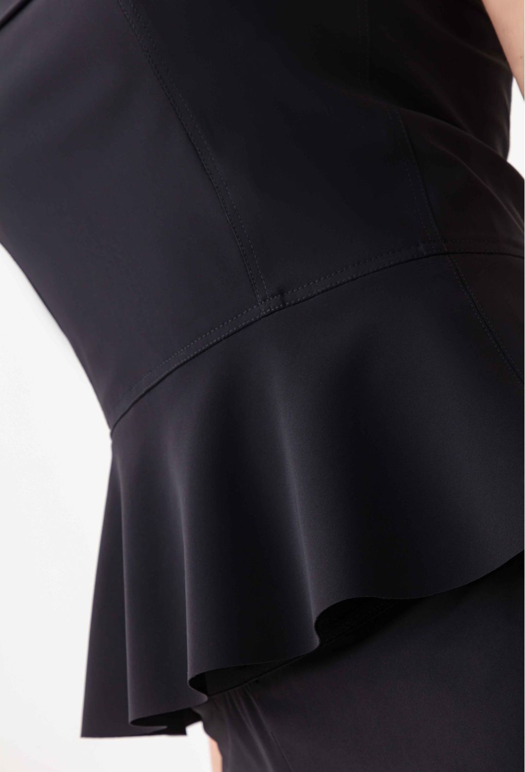 Bustier Camille noir en jersey technique