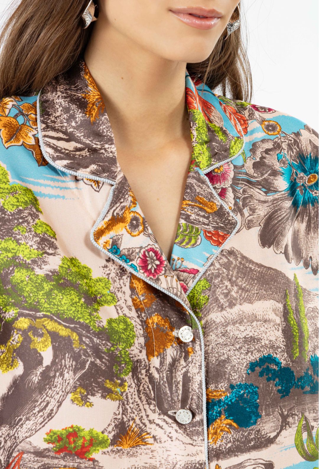 Chemise manches courtes Bailey en twill