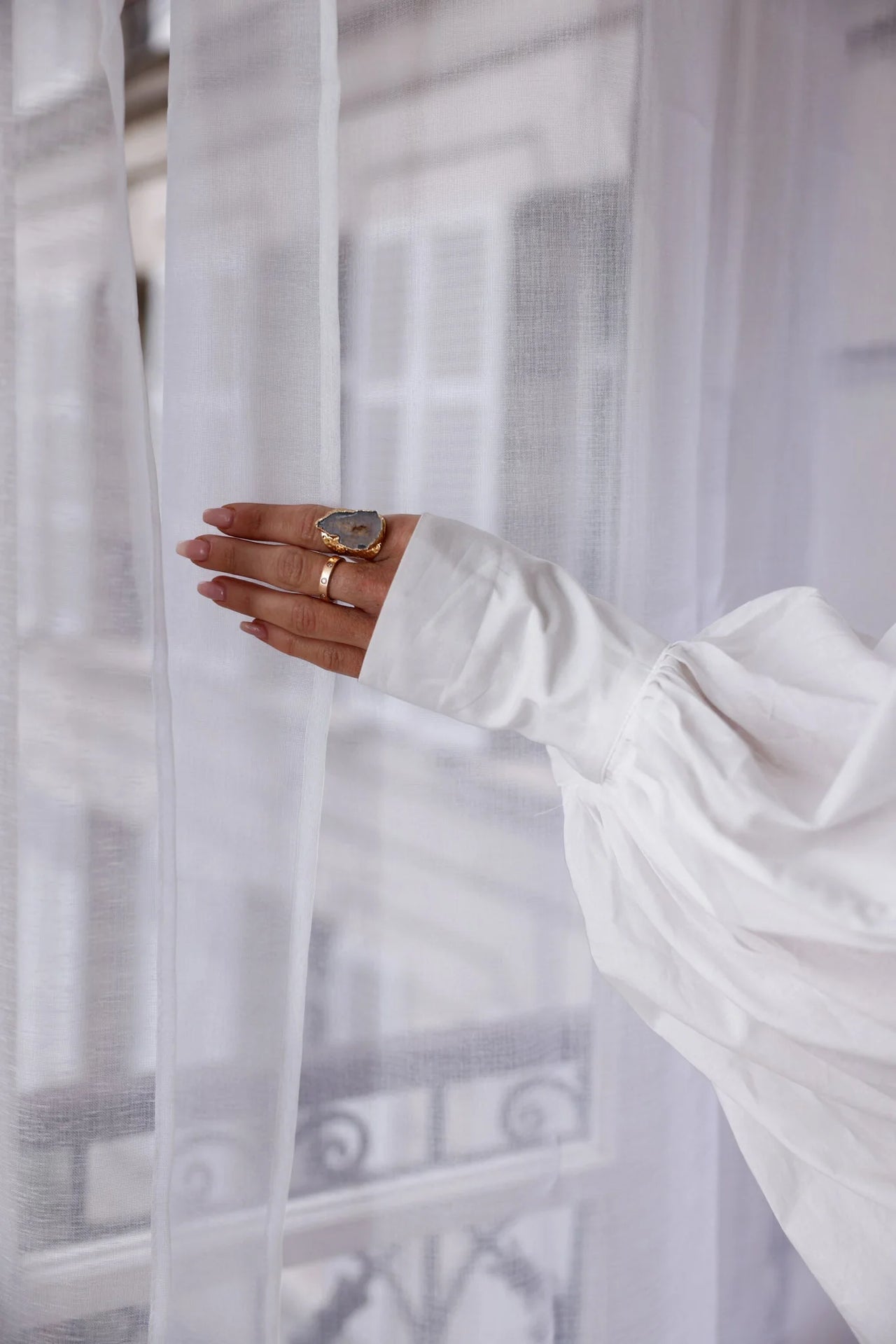 Chemise SATCHI - blanc - 100 % Voile de coton
