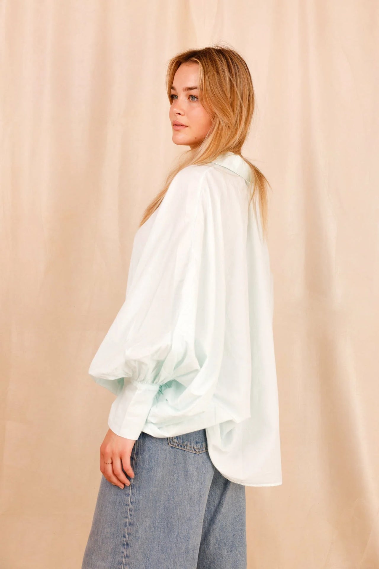 Chemise SATCHI - bleu ciel - 100 % Voile de coton