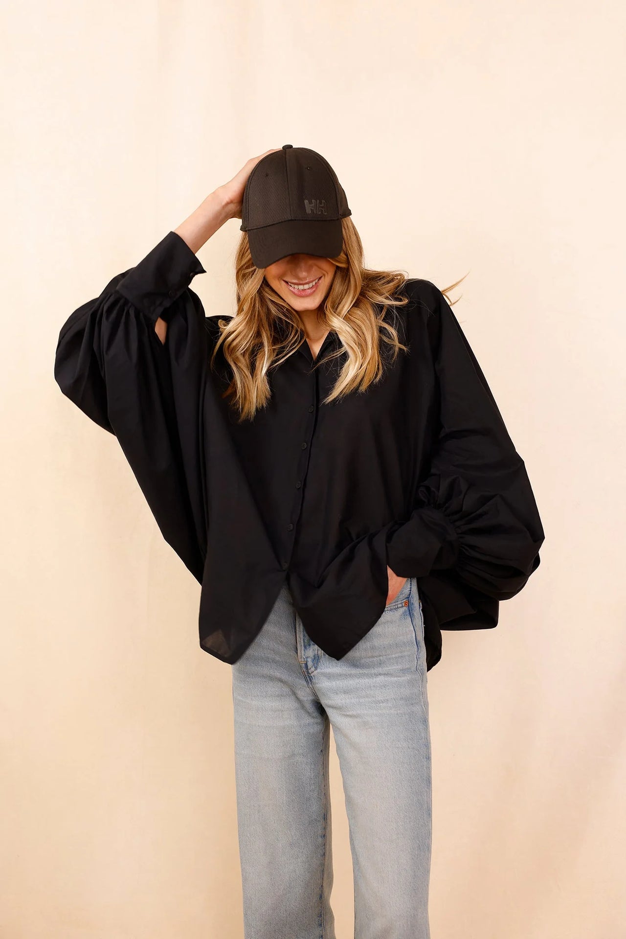 Chemise SATCHI - noir - 100 % Voile de coton