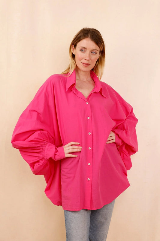 Chemise SATCHI - rose - 100 % Voile de coton