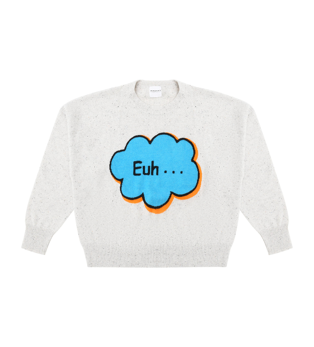 EUH... - Pull Cachemire Femme | Gris chiné