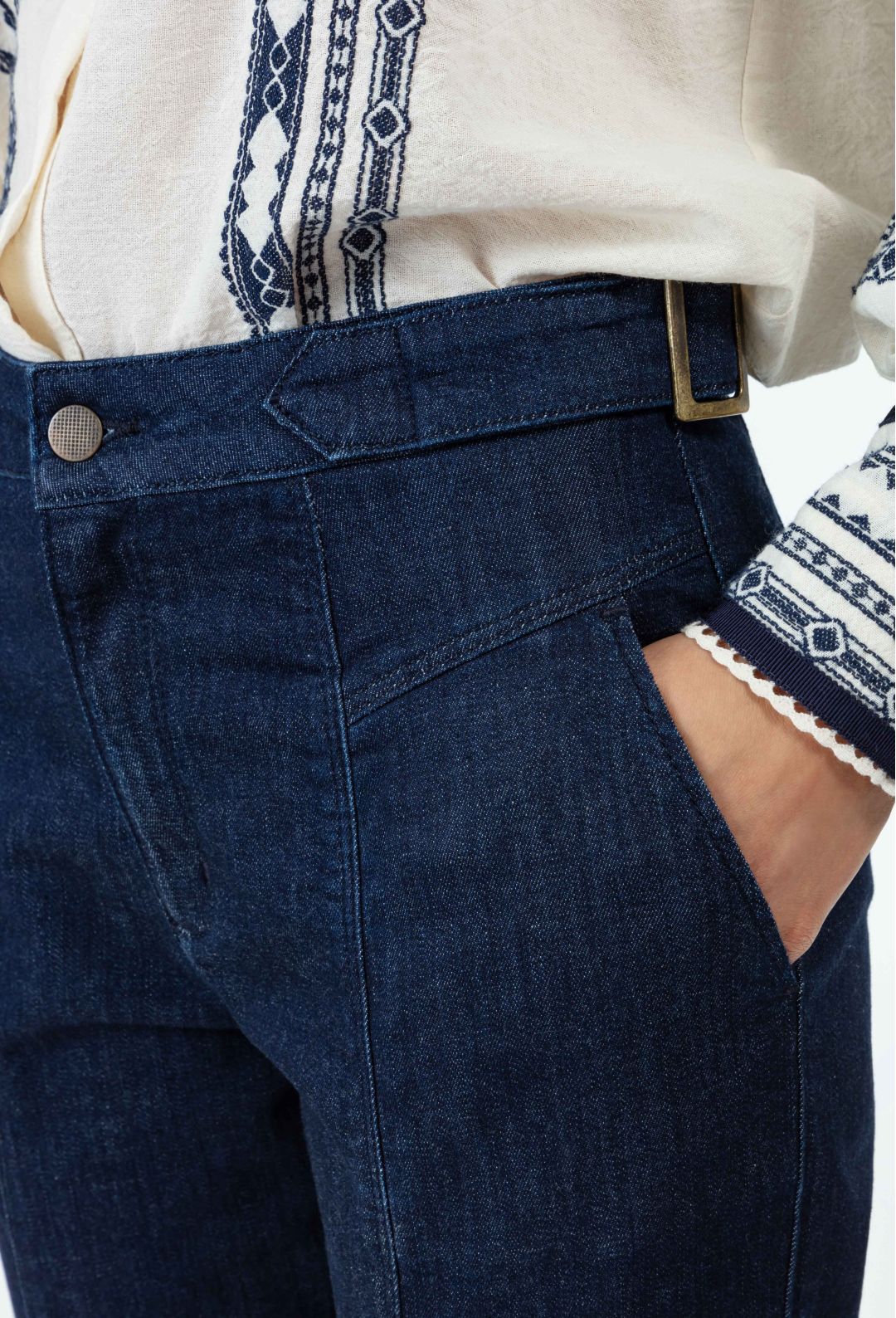 Jean cigarette Jared brut