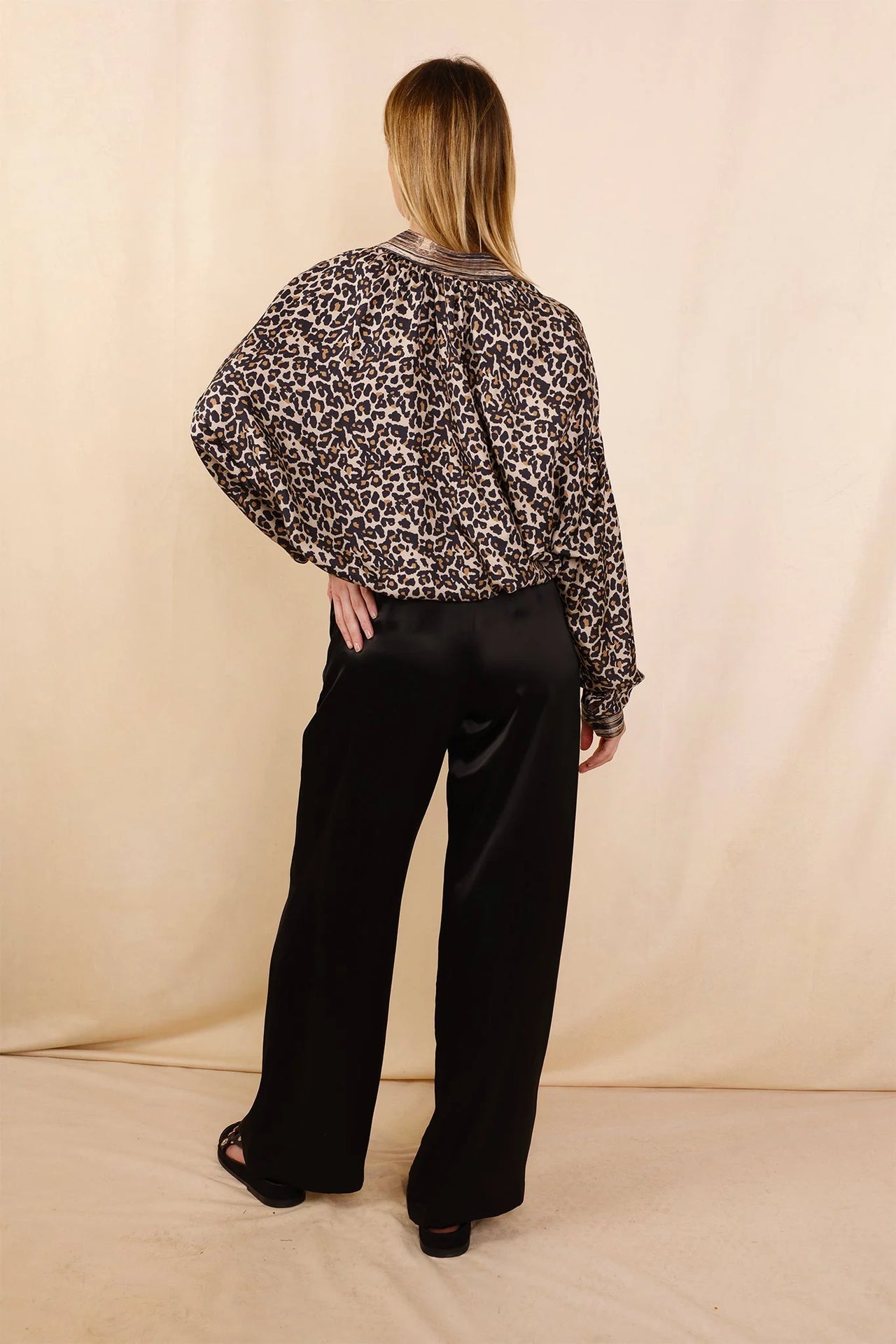 Pantalon ANGE Noir - 100% soie