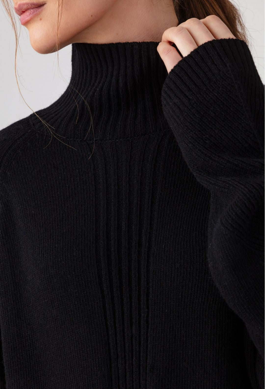 Pull Conrad noir en laine