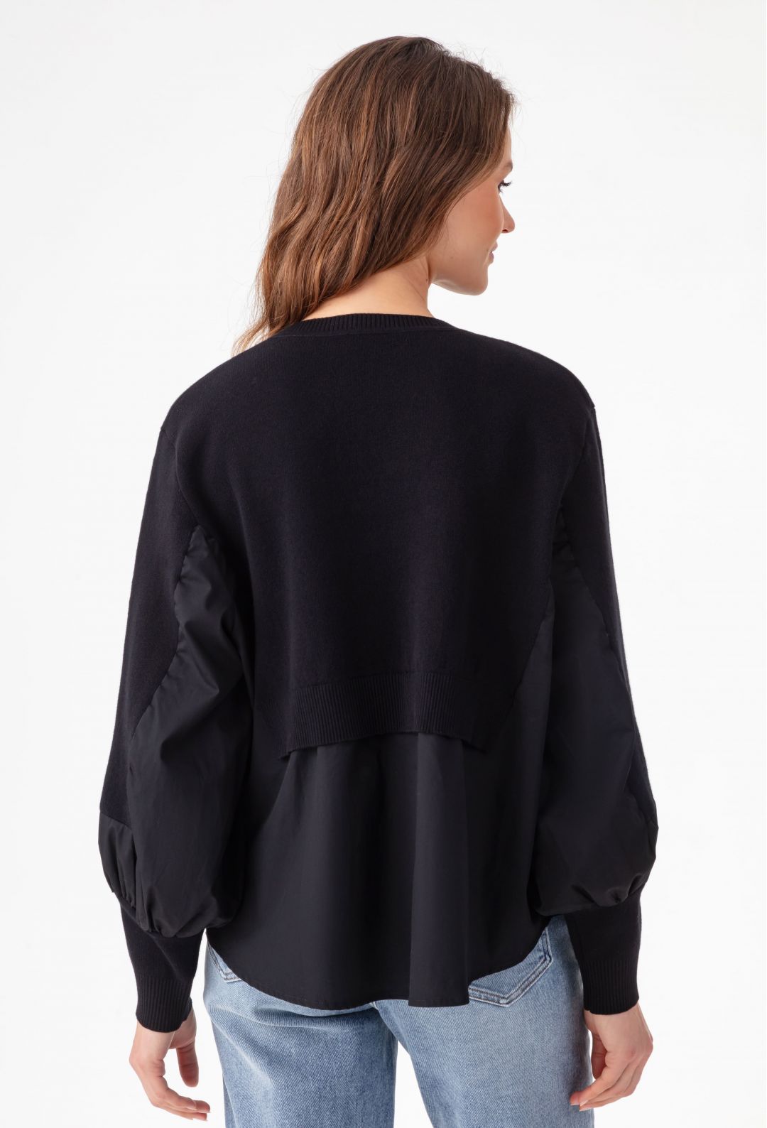 Pull Raven Chemise Noir en Laine