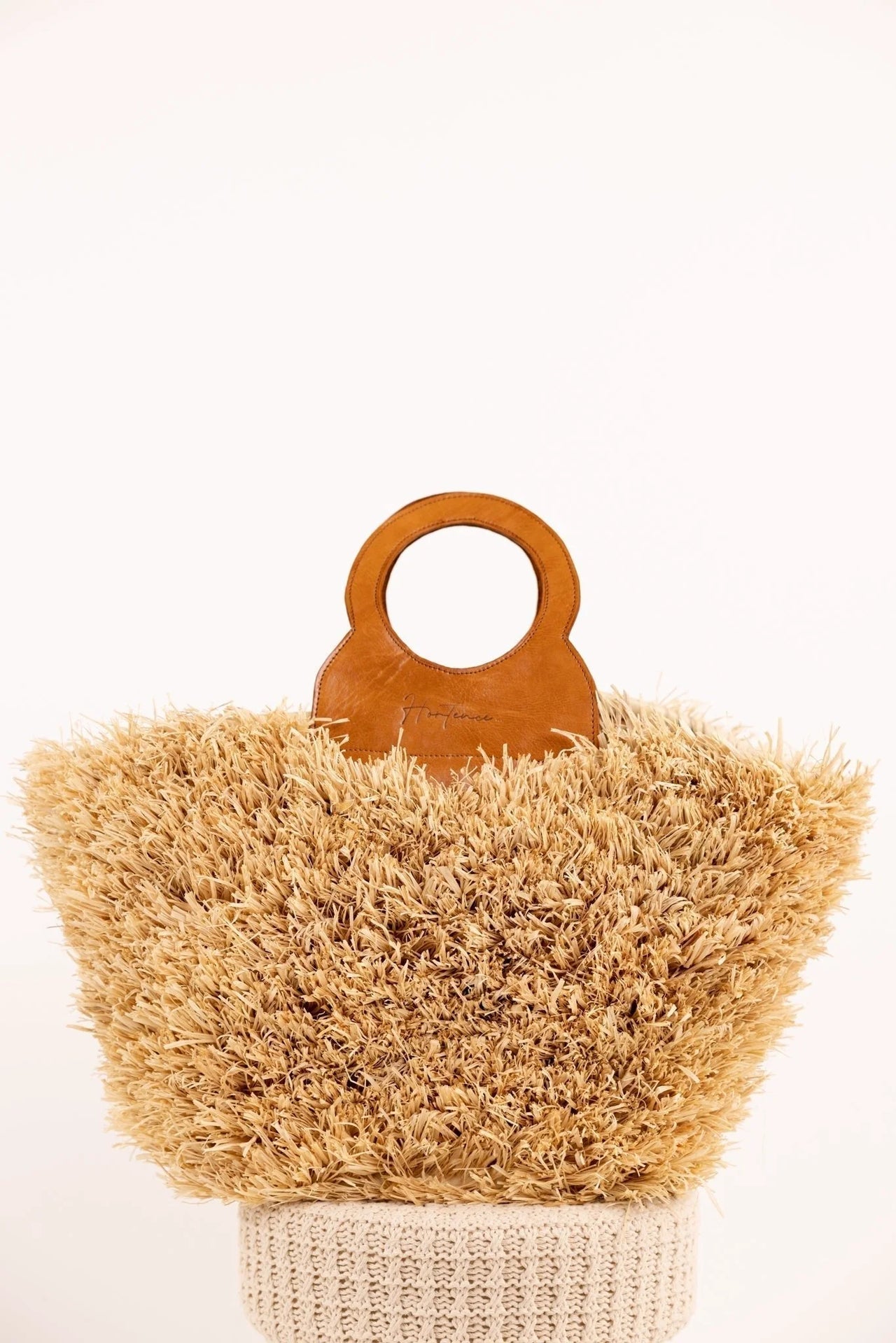 Sac ROMY - Raphia naturel et cuir