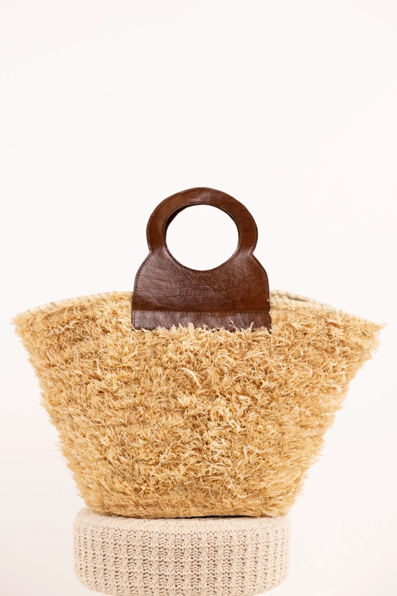 Sac ROMY - Raphia naturel et cuir