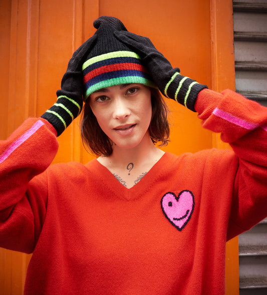 Bonnet Cachemire - SONIA - Noir