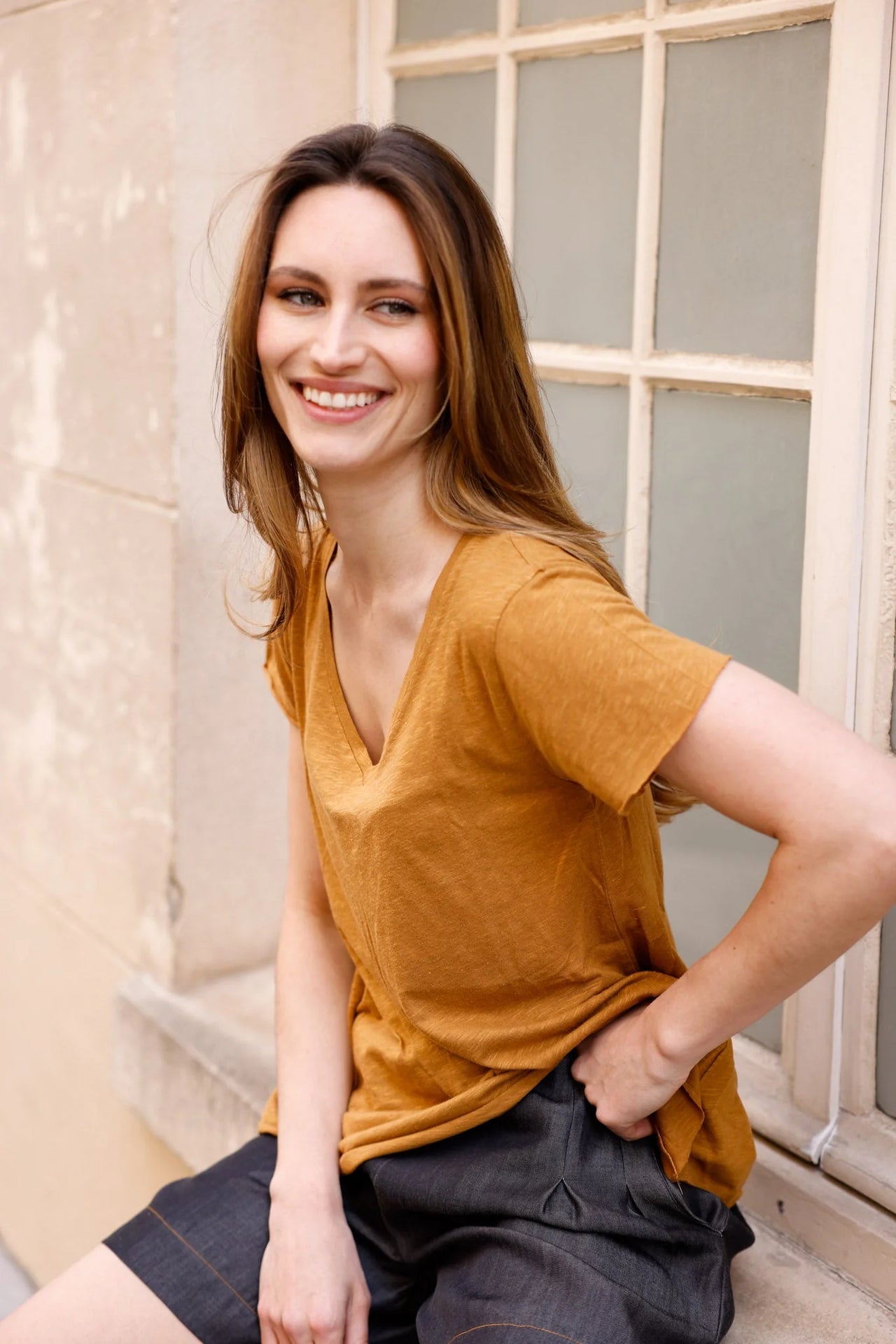 T-shirt MADISON orange - Col V