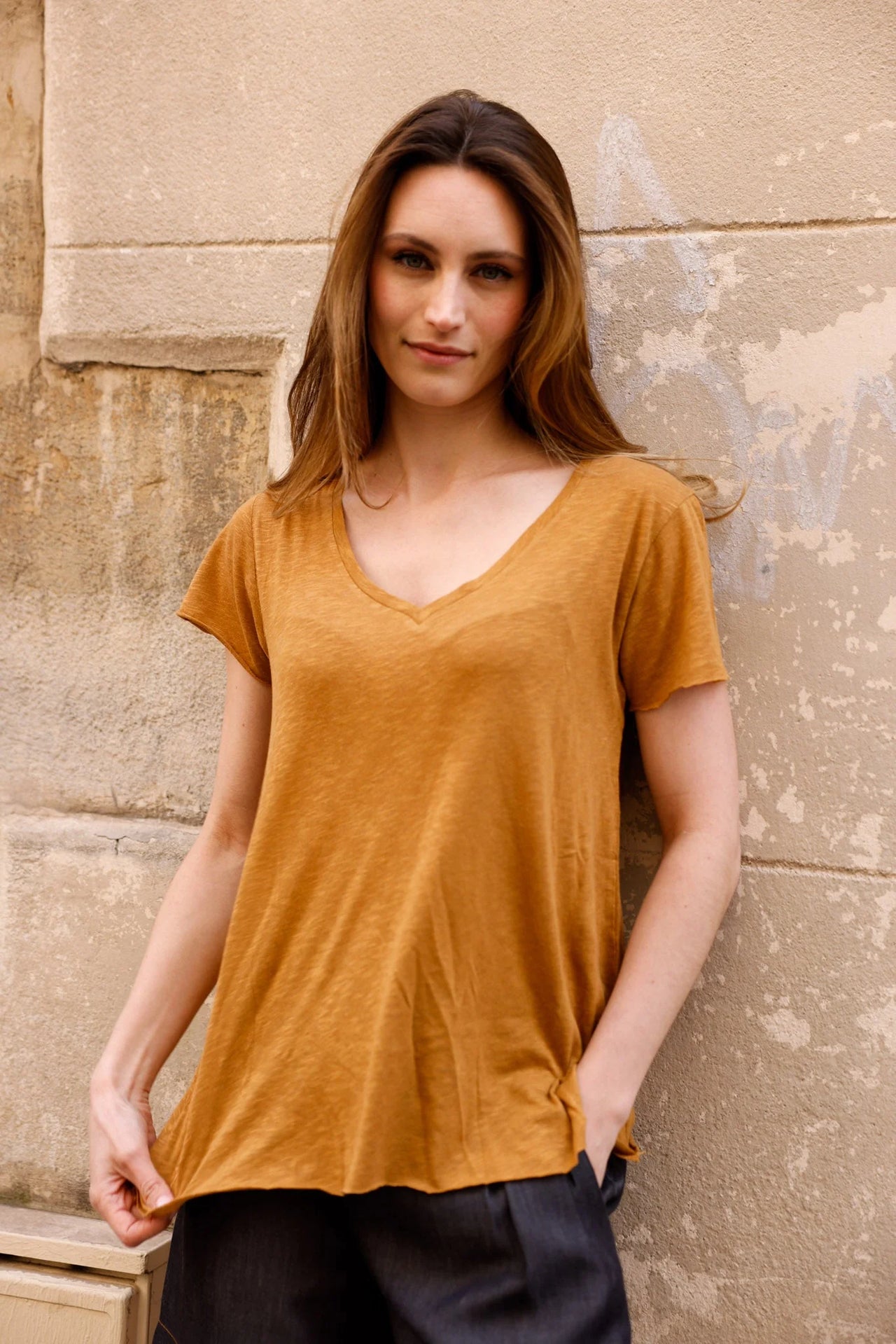 T-shirt MADISON orange - Col V