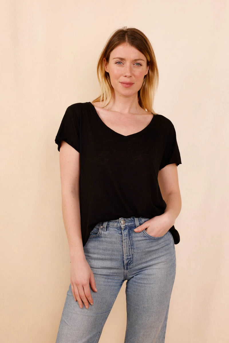 T-shirt MADISON noir - Col V