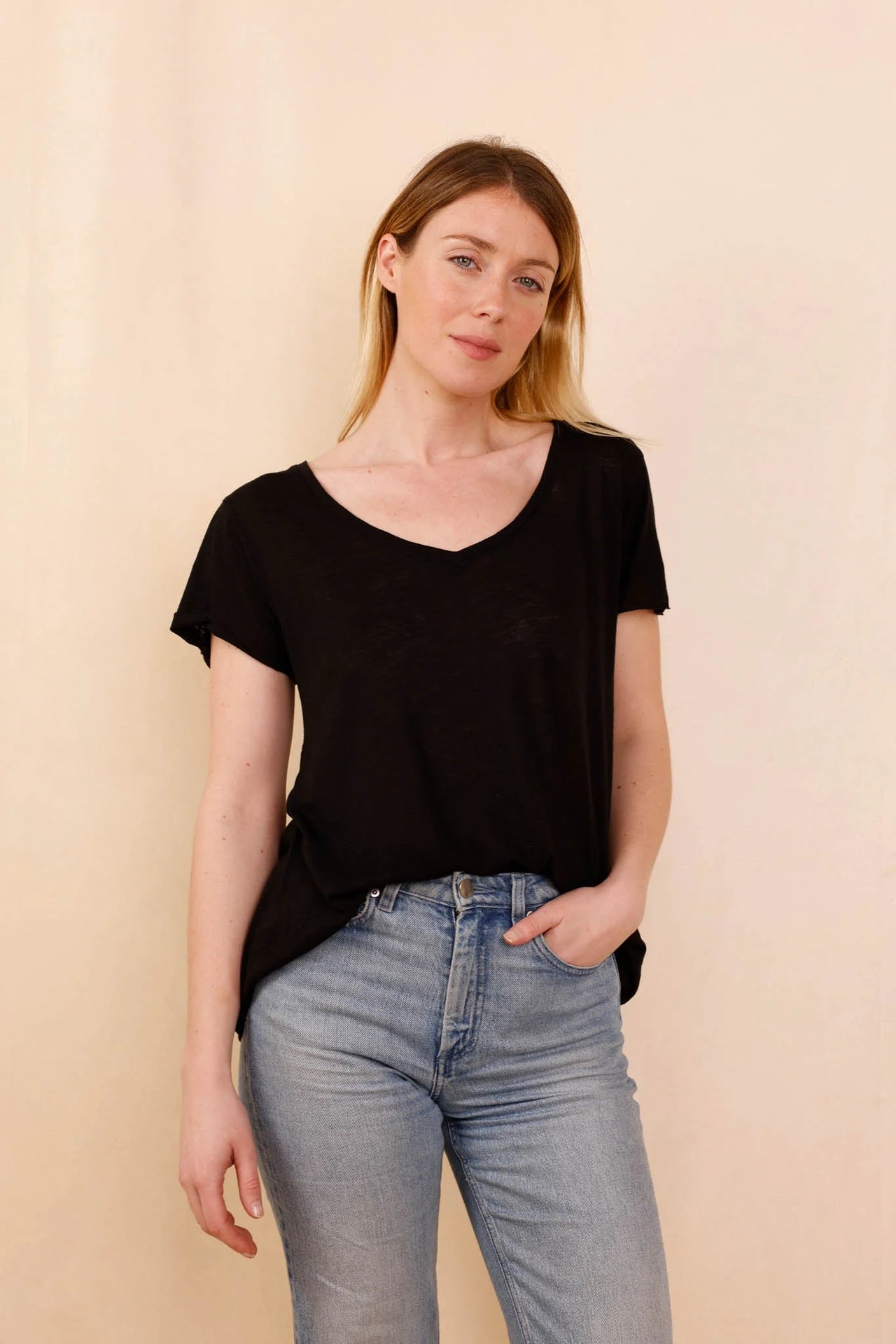 T-shirt MADISON noir - Col V
