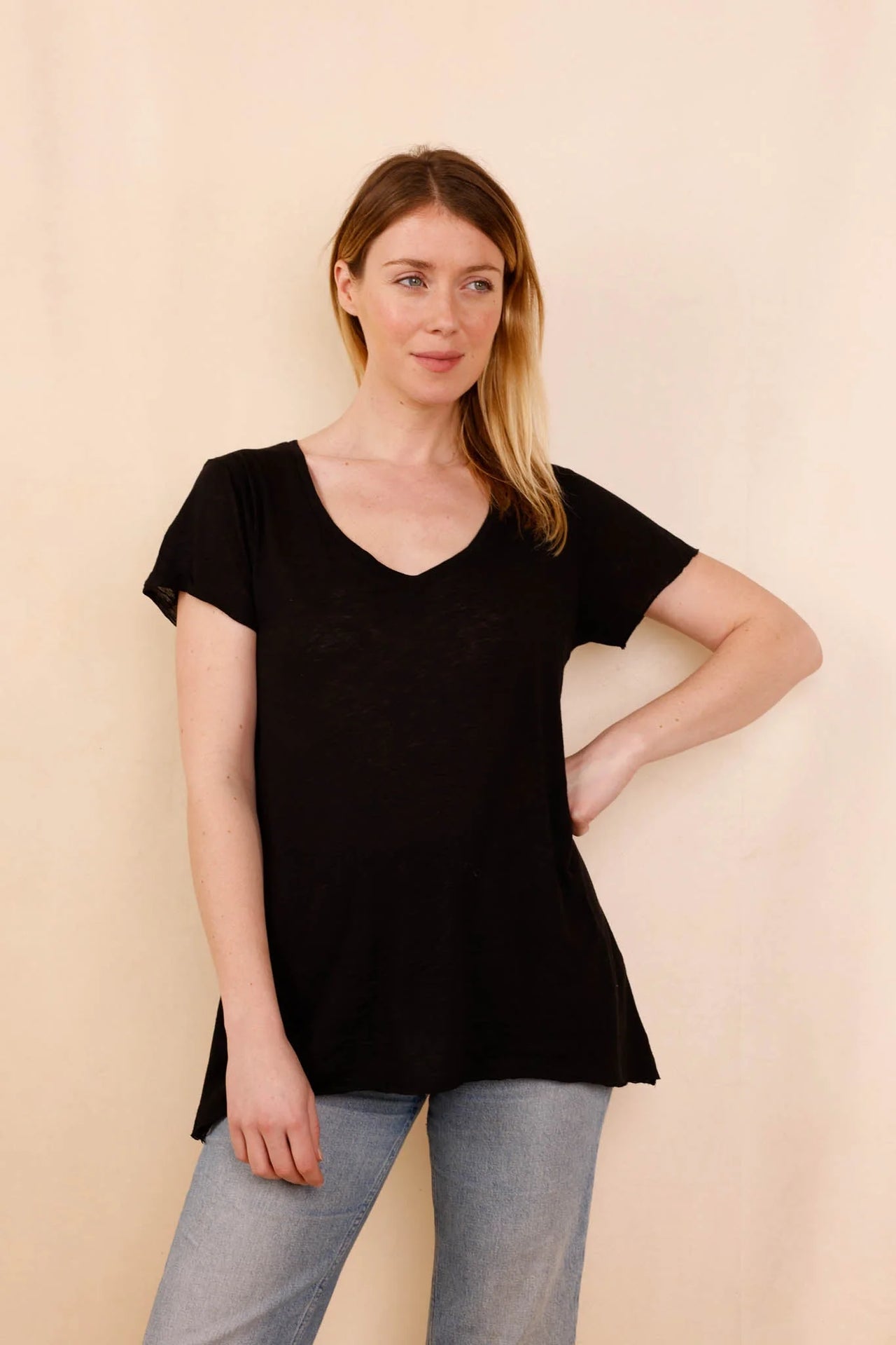 T-shirt MADISON noir - Col V