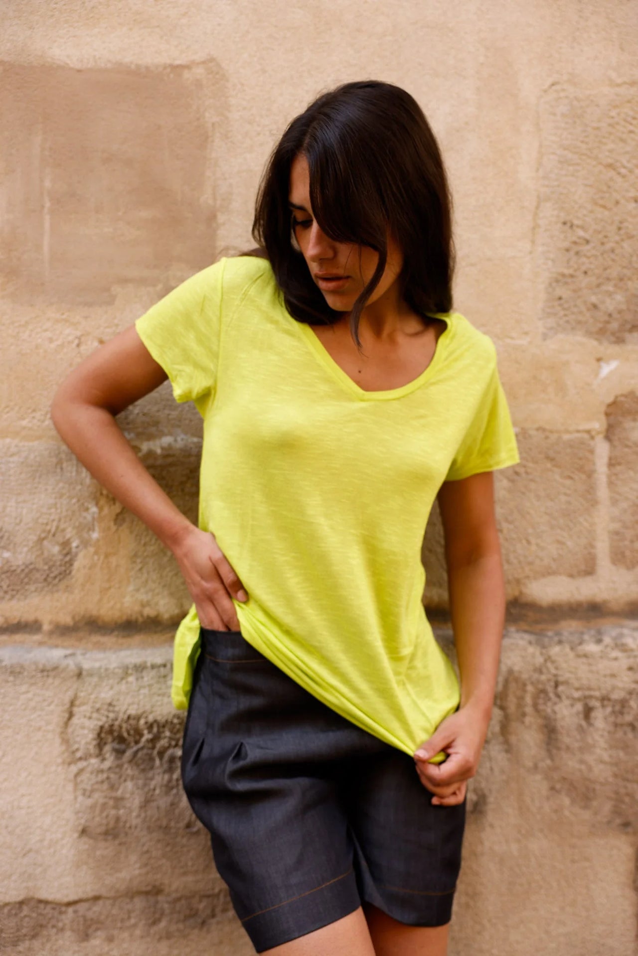 T-shirt MADISON vert - Col V