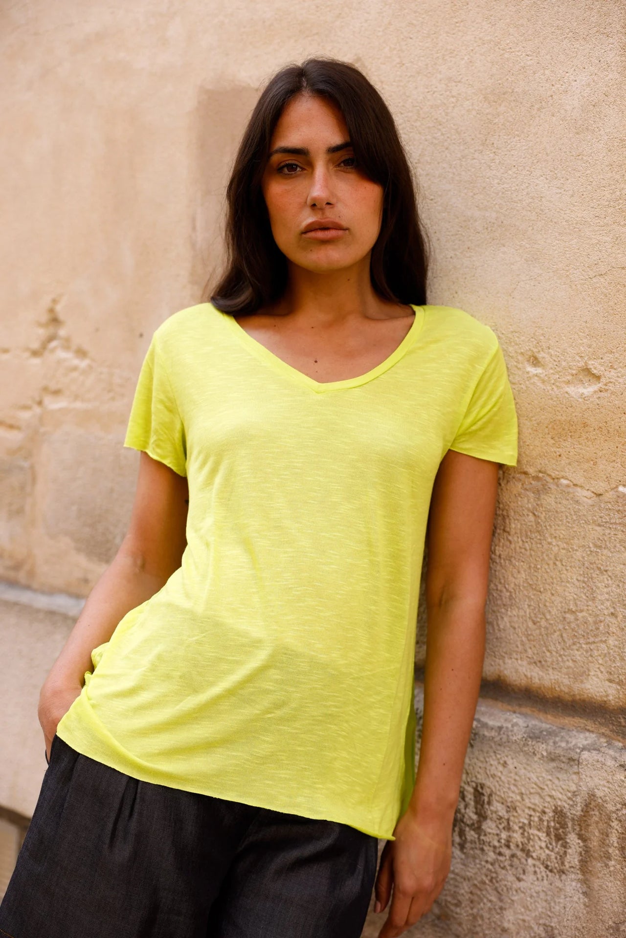T-shirt MADISON vert - Col V