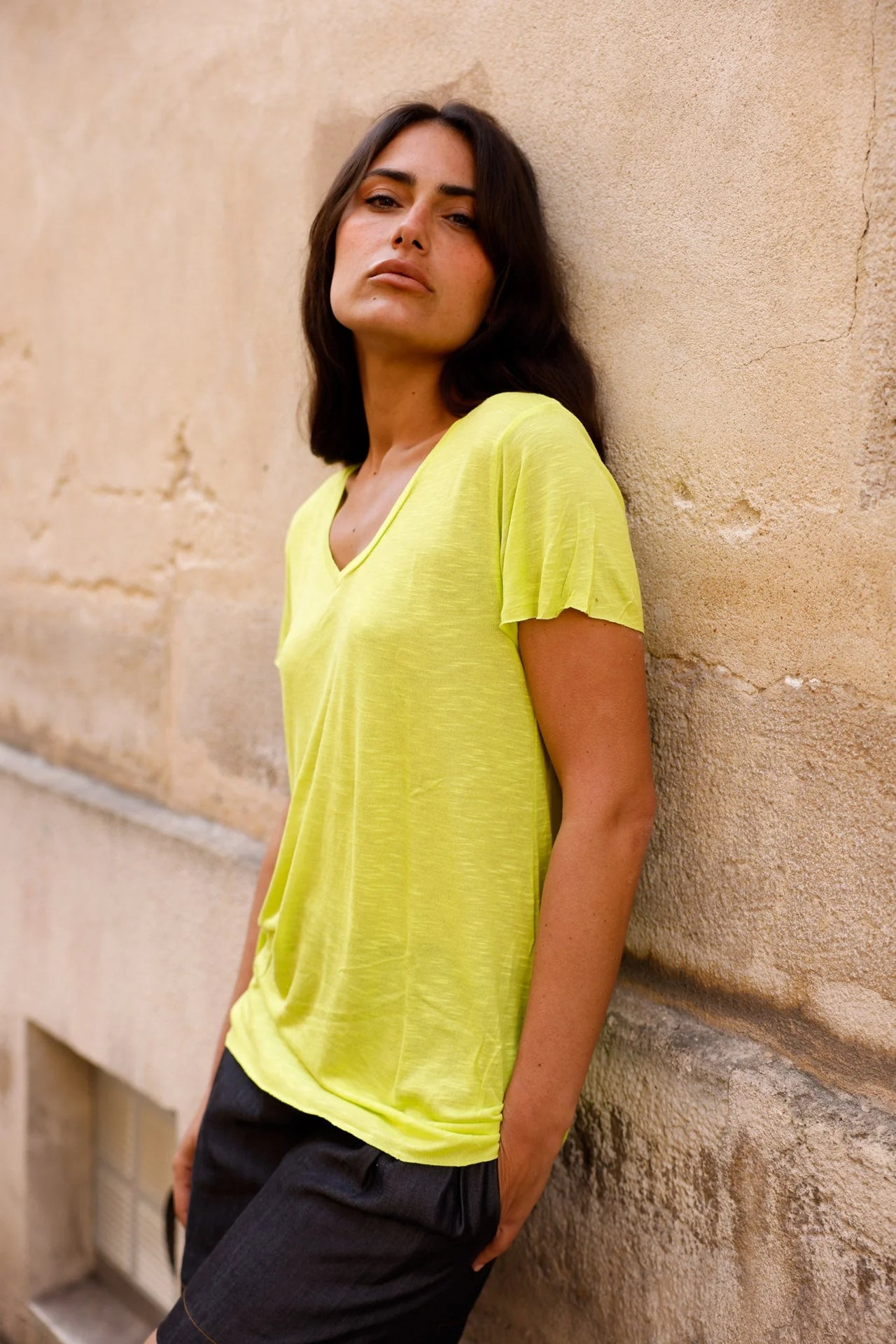 T-shirt MADISON vert - Col V