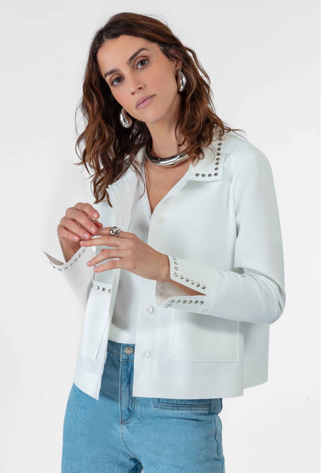Veste Dante en jersey technique blanc
