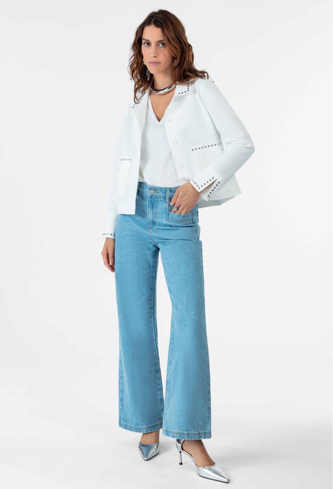 Veste Dante en jersey technique blanc