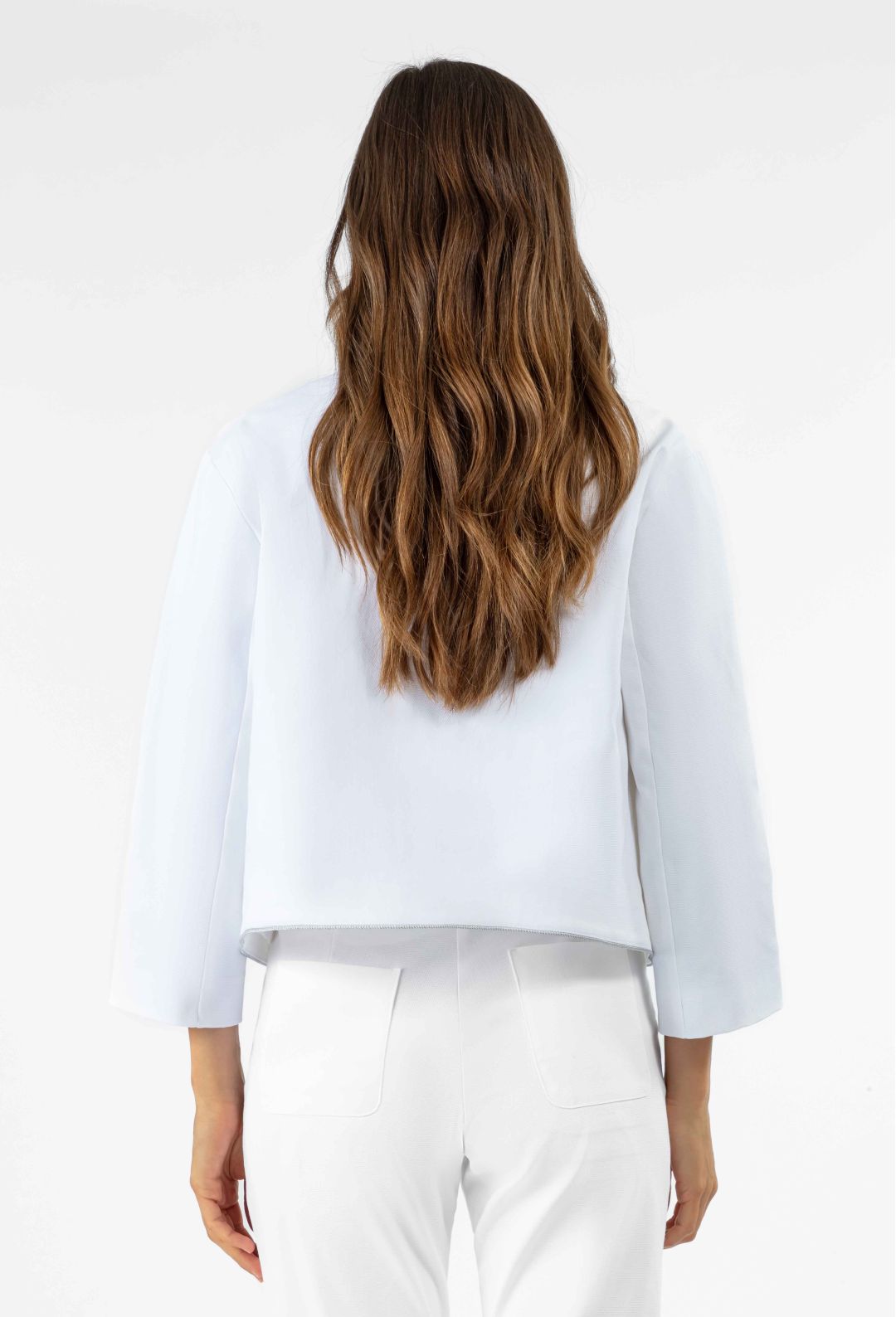 Veste officier Jimmy en coton blanc
